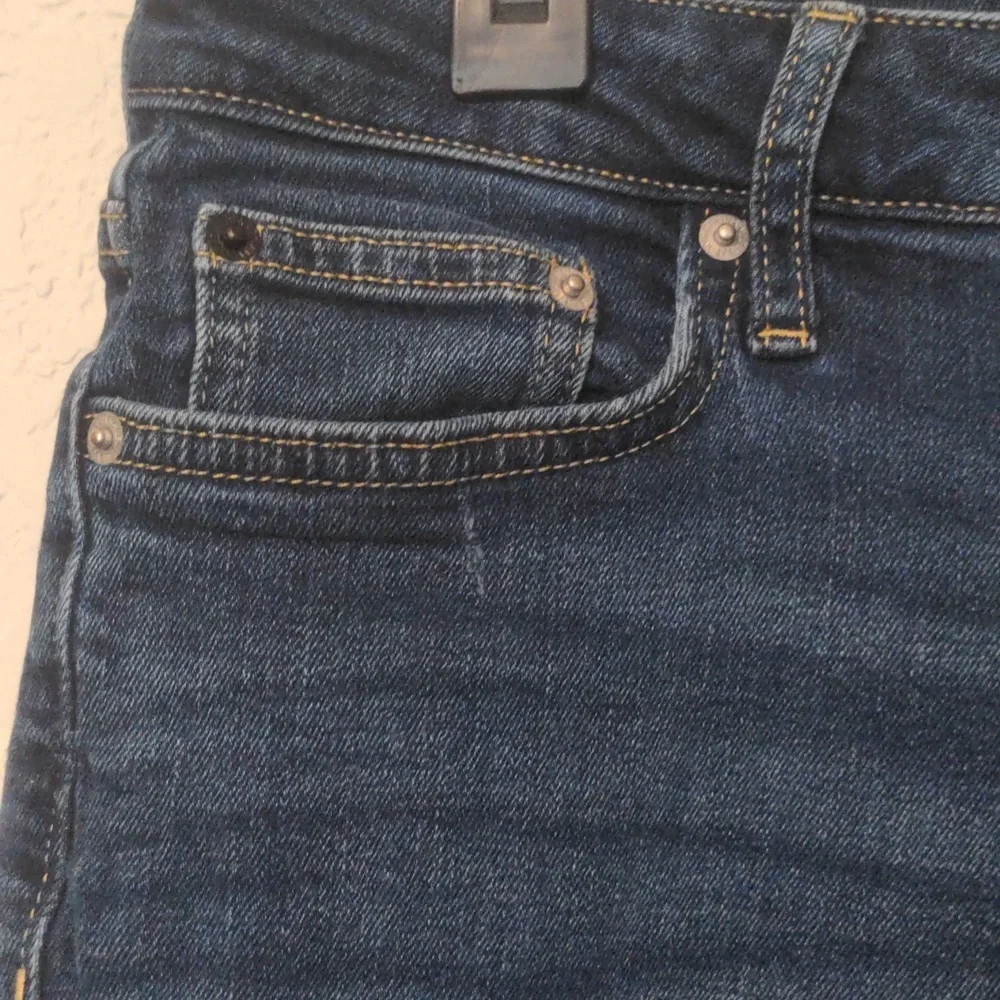 Calvin Klein Jeans Dark Blue Denim Jean Shorts - Picture 3 of 7